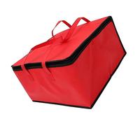MUELODSIC Large-Capacity Insulated Food Storage Bag Portable Thermal Lunch Tote for Cakes Pizza Seafood Red Lightweight Cold Hot Preservation