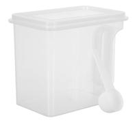 MUELODSIC Laundry Detergent Storage Box Small with Lid Plastic Reusable Laundry Powder Container and Shelf Storage Compact Baking Soda Organizer