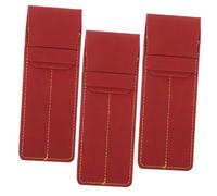 MUELODSIC Leather Pen Sleeve Set Pen Pouch Protective Storage Holder 3pcs Compact and Portable Stylish Vintage Design Made for Hospital Use