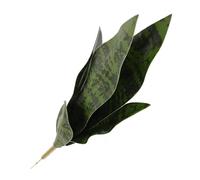 MUELODSIC Lifelike Artificial Snake Plant Decor Faux Indoor Outdoor Plant Decoration Realistic Sansevieria Leaf Ornament for Home Office Wedding Table and Wall Accent No Watering Required