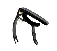 MUELODSIC Lightweight Metal Guitar Capo with String Black Musical Capo for Acoustic Electric Guitars Ukulele Banjo Mandolin Easy One-handed Fret Change and Stable Intonation