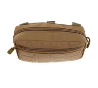 MUELODSIC Lightweight Outdoor Waist Bag Multi Compartment Fanny Pack with Smooth Zipper for Hiking Camping Medicine Storage Military Utility Pouch in Mud Color