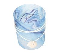 MUELODSIC Mediterranean Shell Mosaic Glass Candle Holder for Table Centerpiece Tea Light Holder with Delicate Classic Design Compact Decorative Candlestick for Home and Decor