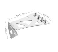MUELODSIC Metal Banjo Tailpiece 4-String Banjo Chrome Triangle Pattern String Bridge Musical Instrument Parts