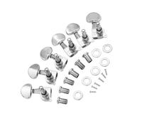 MUELODSIC Metal Folk Guitar Machine Heads Tuning Pegs Replacement Guitar Tuning Pegs for Acoustic Bass with Strong Metal Body for String Fixing and Sound Improvement