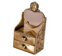MUELODSIC Metal Keepsake Box for Baby First Tooth and Fetal Hair Storage with Creative Design and Sturdy Golden Finish, Gift for Newborn Boys and Girls to Record Growth Milestones