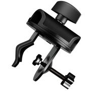 MUELODSIC Mic Clip Microphone Desk Mount Clamp Boom Arm Stand with Rotating Plate for Recording Live Performances and Band Practices