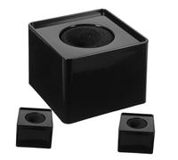 MUELODSIC Microphone Logo Stand Multi-functional Compact Stand for Hosting Interviews Stylish Modern Black