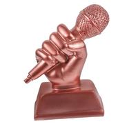 MUELODSIC Microphone Trophy for Lightweight Musical Award Small Creative Resin Singing Competition Prize Adornment Safe Smooth Surface Participation Recognition Gift