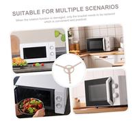 MUELODSIC Microwave Turntable Holder Ring with Triple Wheel Support Replacement Stand for Oven Glass Tray Roller Microwave Oven Accessory for Balanced Food Heating and Smooth Rotation
