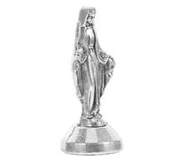 MUELODSIC Mini Catholic Mary Figurine Small Praying Mother Statue Religious Ornament for Home Decor Easter Church Altar Blessings and Protection Souvenir Gift