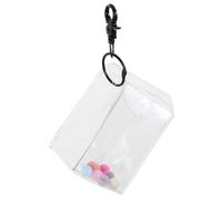 MUELODSIC Mini Figure Bag Doll Container for Mini Plush Dolls Collections - Plastic Display Storage Case with Keychain, Portable Organising Solution for-The-Go Home Use