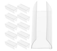 MUELODSIC Mini Label Display Clips 30pcs PET Wire Shelf Price Label Holders for Library Shelf Indexing and Supermarket