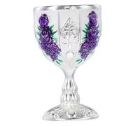 MUELODSIC Mini Metal Wine Goblet Zinc Alloy Vintage Chalice for Whiskey Beer Wine Handmade Small Medieval Drinking Cup for Themed Parties and Daily Use