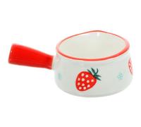 MUELODSIC Mini Nonstick Ceramic Milk Pot with Handle Small Saucepan for Home Kitchen Cooking with Lid