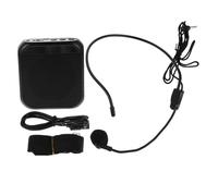 MUELODSIC Mini Voice Amplifier Microphone Portable Speaker System for Teachers Classroom Use Black Recording Version Teacher's Amplifier for Speaking and Teaching