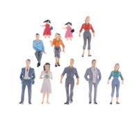 MUELODSIC Miniature People Scale Models 12Pcs Mixed Colors 1/25 Scale for Architectural Scenes and Model Railway Layouts Patterns