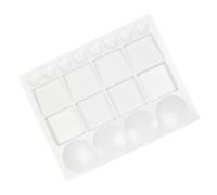 MUELODSIC Multi-compartment Plastic Watercolor Palette Tray for Artists and Professionals Clean Pigment Mixing Plate with Versatile Wells Practical Paint Tray for Watercolour Painting and