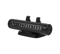 MUELODSIC Multi-Functional Car Temporary Parking Phone Holder and Emergency Window Breaker, Black Dashboard Vehicle Phone Number Card for Parking and Stop