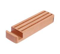 MUELODSIC Multipurpose Wooden Guitar Pick Box with Desktop Holder and Phone Stand, Lightweight Solid Wood Plectrum Case for Acoustic and Electric Guitars