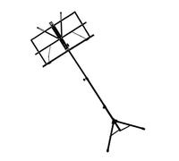 MUELODSIC Music Stand for Guitar Small Desktop Sheet Music Holder Telescopic Height Orchestral Use