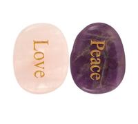 MUELODSIC Natural Agate Engraved Healing Stones for Women with Chakra Benefits and Meditation Use