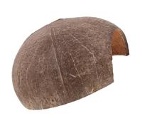 MUELODSIC Natural Coconut Shell Reptile Hideout for Turtle Habitat Bearded Dragon Cave Lizard Hiding Hut with Secure Easy-clean Design and Strong Load-bearing Capacity for Aquarium and