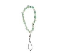 MUELODSIC Natural Crystal Agate Phone Chain Lightweight Lost Mobile Phone Wrist Strap with Fixing Rope with Hanging Compatible with Cameras and Devices Mint Green Design