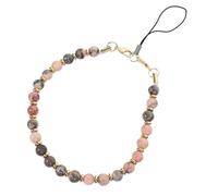 MUELODSIC Natural Stone Beaded Phone Chain Mobile Phone Charm Lanyard Strap Anti-slip Pendant for Smartphones Keychain Decoration Stylish and Practical Accessory