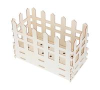 MUELODSIC Natural Wood Puzzle Flower Arranging Vase DIY Craft Square Bouquet Holder for Home Office Desktop Decoration Stable Floral Display with Beautiful Grain Patterns