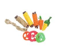 MUELODSIC Natural Wooden Hamster Chew Small Pet Teeth Grinding for Rabbits Guinea Pigs Indoor Fun Chewing and Playing to Prevent Cage Biting