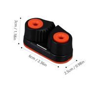 MUELODSIC Nylon Cam Cleat with Ball Bearing for Sailing and Dinghy Small Lightweight Rope Fast Entry Cleat Suitable for Ropes High Load Bearing Up to Wear-resistant Boat Equipment for Kayak