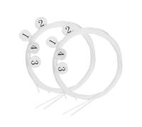 MUELODSIC Nylon Ukulele Strings Set 1st 0.24mm Thickness and 8pcs Ukulele 4th 0.28mm Bright Replacement Strings for, 3rd 0.34mm, 2nd 0.32mm Musical Instrument Accessories