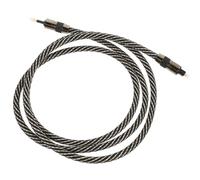MUELODSIC Optical Audio Cable Square to Round Fiber Cord with Woven Net Stable Signal Transmission for Soundbar and Audio Equipment High-definition Digital Sound