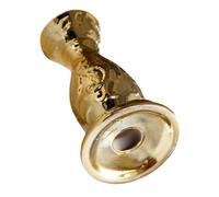 MUELODSIC Ornate Ceramic Candle Holder with Gold and Silver Patterns European Style Candlestick Stand for Pillar Candles Elegant Table Centerpiece for Wedding Birthday and Home Decor