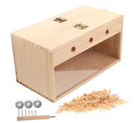 MUELODSIC Parakeet Nesting Box Hanging Breeding Cage Medium Size Bird House Suitable for Cockatiels Budgerigars and Peacocks Indoor Bird Supply