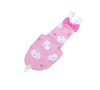 MUELODSIC Parrot Flight Suit Lightweight Bird Clothes with Adjustable Buckle Strap Soft Cotton Fabric Reusable Diaper for Pigeons and Parrots Xs Pink Rabbit Print