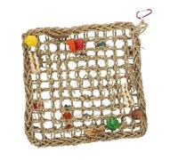 MUELODSIC Parrot Swing Mesh Hammock Hanging Perch for Birds Easy to Install and Clean Stimulates Curiosity and Training Suitable for Parakeets and Caged Birds