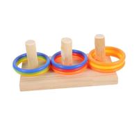 MUELODSIC Parrot with Rings for Birds Educational Intelligence Training Kit for Parakeets and Cockatiels Mouth Grinding and Playful Bird Foraging Random Color