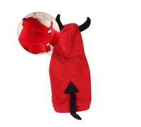 MUELODSIC Pet Devil Halloween Costume Warm Three-dimensional Pet Clothes m Size for Dogs Puppy Party Winter