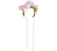 MUELODSIC Pet Flower Collar with Large Pink Artificial Bloom, Small Size Floral Dog Headband for Wedding and Festive Pet Accessories