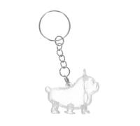 MUELODSIC Pet Hair Memorial Bottle Keychain Dog Shaped Keepsake for Hair Storage Compact Sentimental Accessory for Pet Owners Memorial Days Travel and Moving Tribute