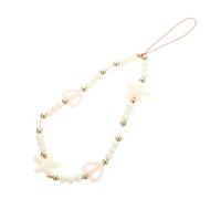 MUELODSIC Phone Wrist Strap Chain with Hollow Star and Love Heart Beads Lightweight Mobile Lanyard for Anti-lost Cellphone Wrist Rope and Key Holder