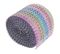 MUELODSIC Plastic Drill Line for Wedding and Christmas Accessories Rows of Small Diamond Trim for Wedding Sewing Process and Diamond Mesh Decorations