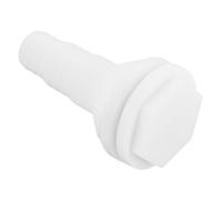MUELODSIC Plastic Thru Hull Connector Fitting for Boat Scupper Drain Valve Straight Bilge Pump Drain Vent Hose Air Vent Replacement for Yacht Rv Truck Plumbing Systems