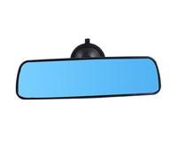 MUELODSIC Portable Car Interior Rearview Mirror with Suction Cup Wide Angle Rear View Mirror for Cars Trucks Suvs and Boats Anti-shake Screw Nut Washable Strong Suction Black