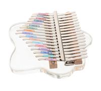 MUELODSIC Portable Key Kalimba Thumb Piano Tuning Hammer and Study Guide Acrylic Design for Beginners Compact Music Accessory for
