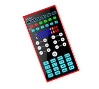 MUELODSIC Portable Live Streaming Sound Card Voice Changer with Intelligent Noise Reduction Compact Metal Audio Mixer for Mobile and Recording