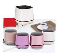MUELODSIC Portable Usb-powered Mini Desktop Speakers Rose Gold Compact Small Speaker with Bass Sound Stereo Volume Control for Laptop Home Office Music