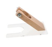 MUELODSIC Practical Tufting Carpet Trimmer Holder with Shearing Guide Base Storage Stand for Rug Making Kits Plastic and Wood Construction for Home and DIY Carpet Clipper Support